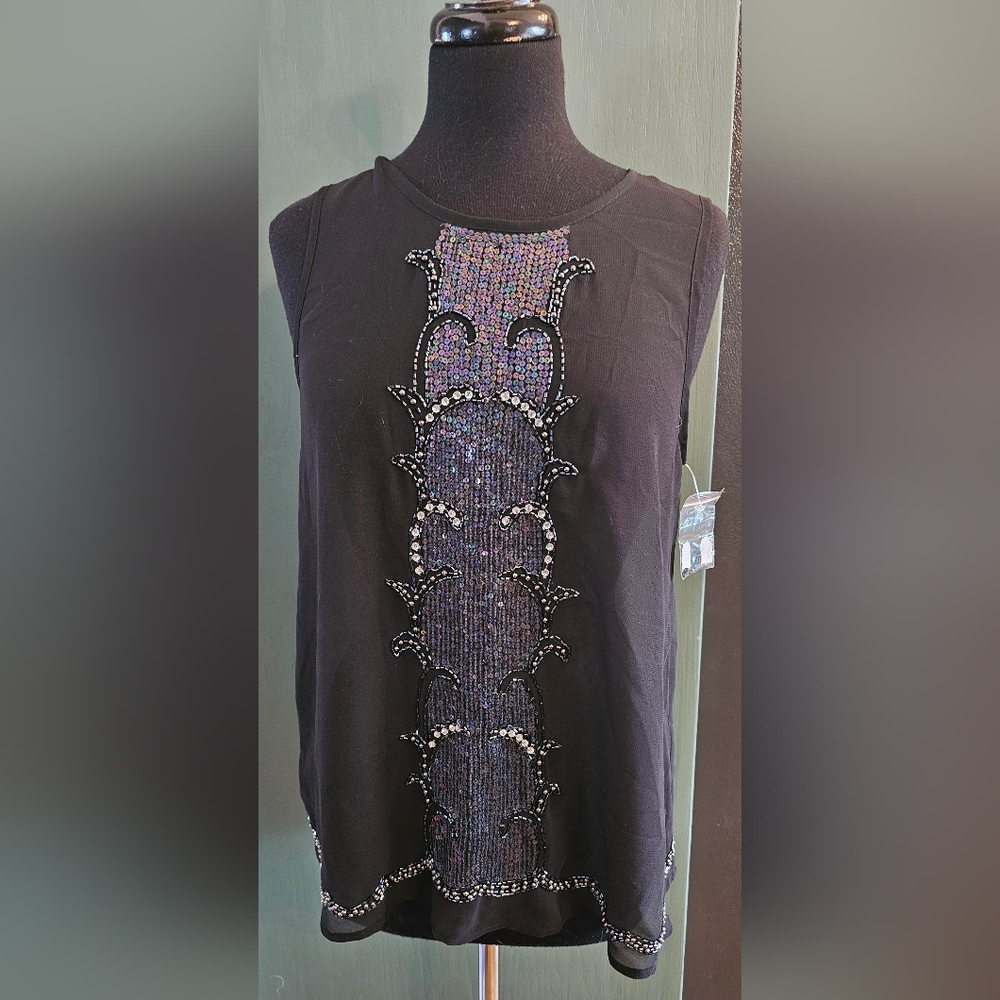 Sheer sequence top